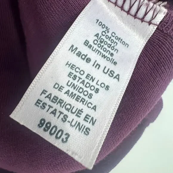 Michael Stars Mac Puff Sleeve Crew Neck Pullover Sweatshirt Plum Size OS NWT - Picture 11 of 11